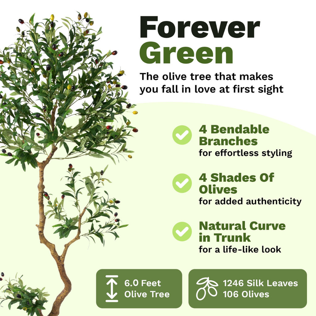 Faux Olive Tree 6 Ft