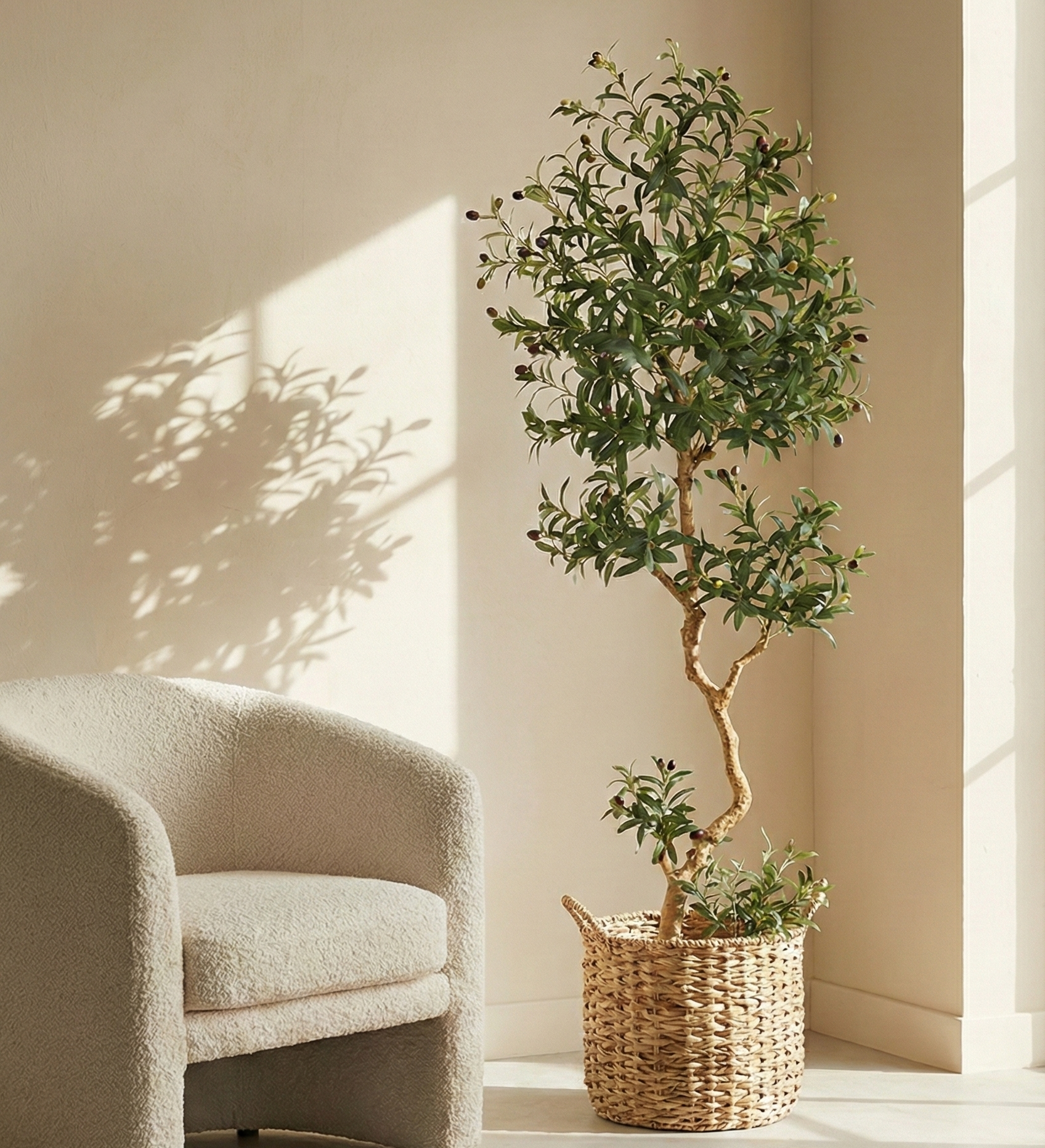 Faux Olive Tree 7 Ft